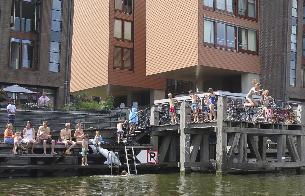 Houseboat Westerdok Amsterdam Pokoj fotografie